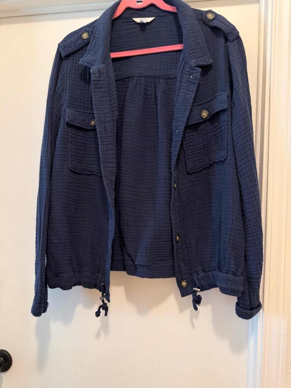 Time and Tru Navy Bomber Jacket
